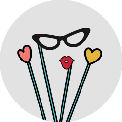 photo props matrimonio